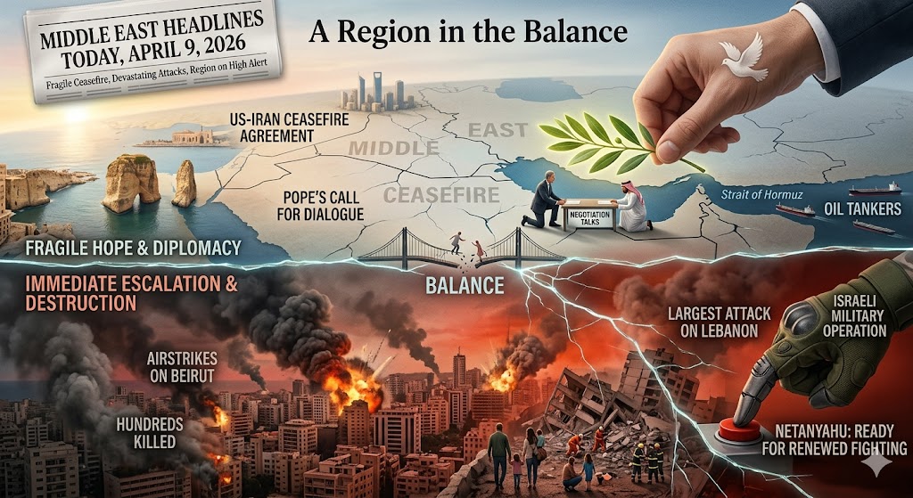 Middle East Head Line –Thursday, April 9, 2026