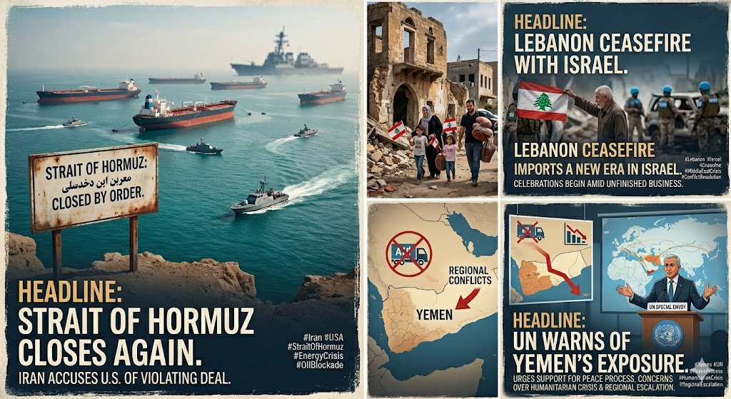 Middle East Head Line –Saturday, April 18, 2026