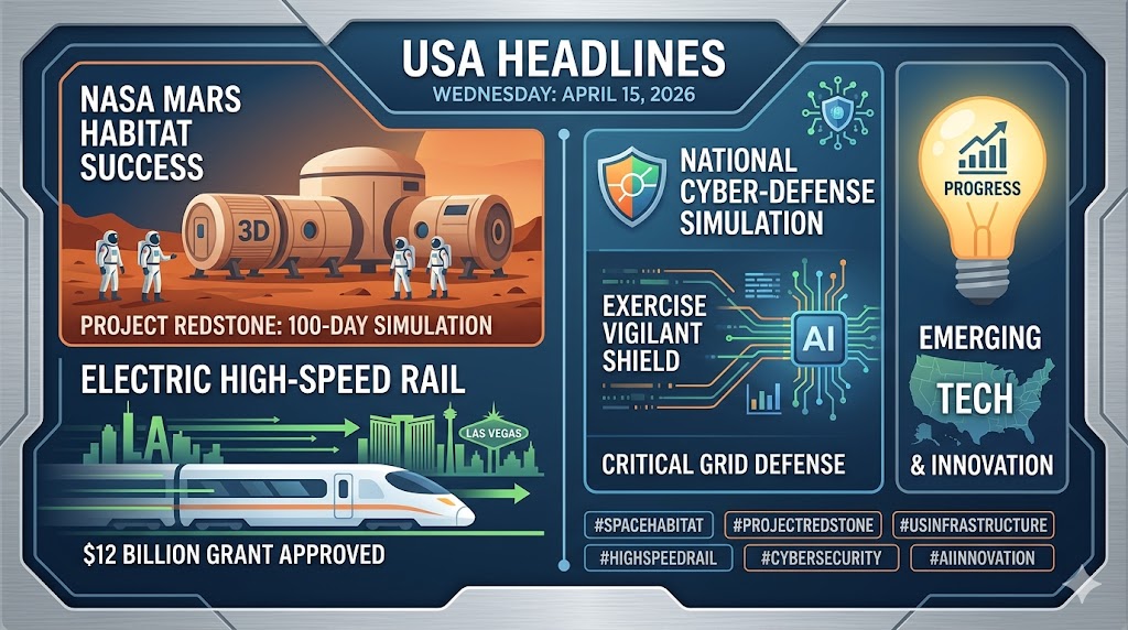 USA Head Line – Wednesday, April 15, 2026